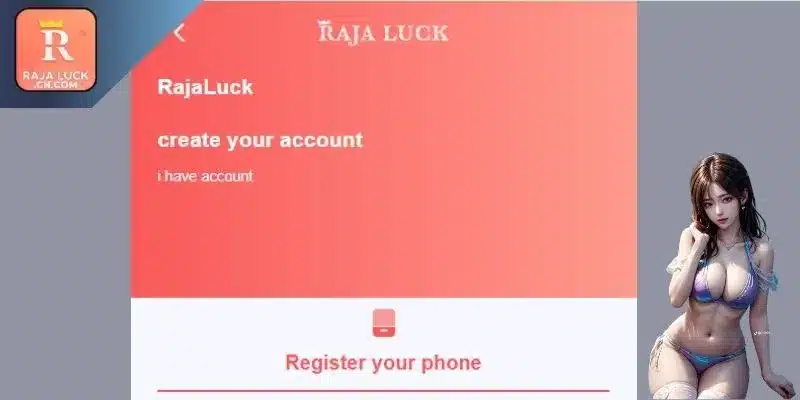 Raja Luck register online betting account on the system